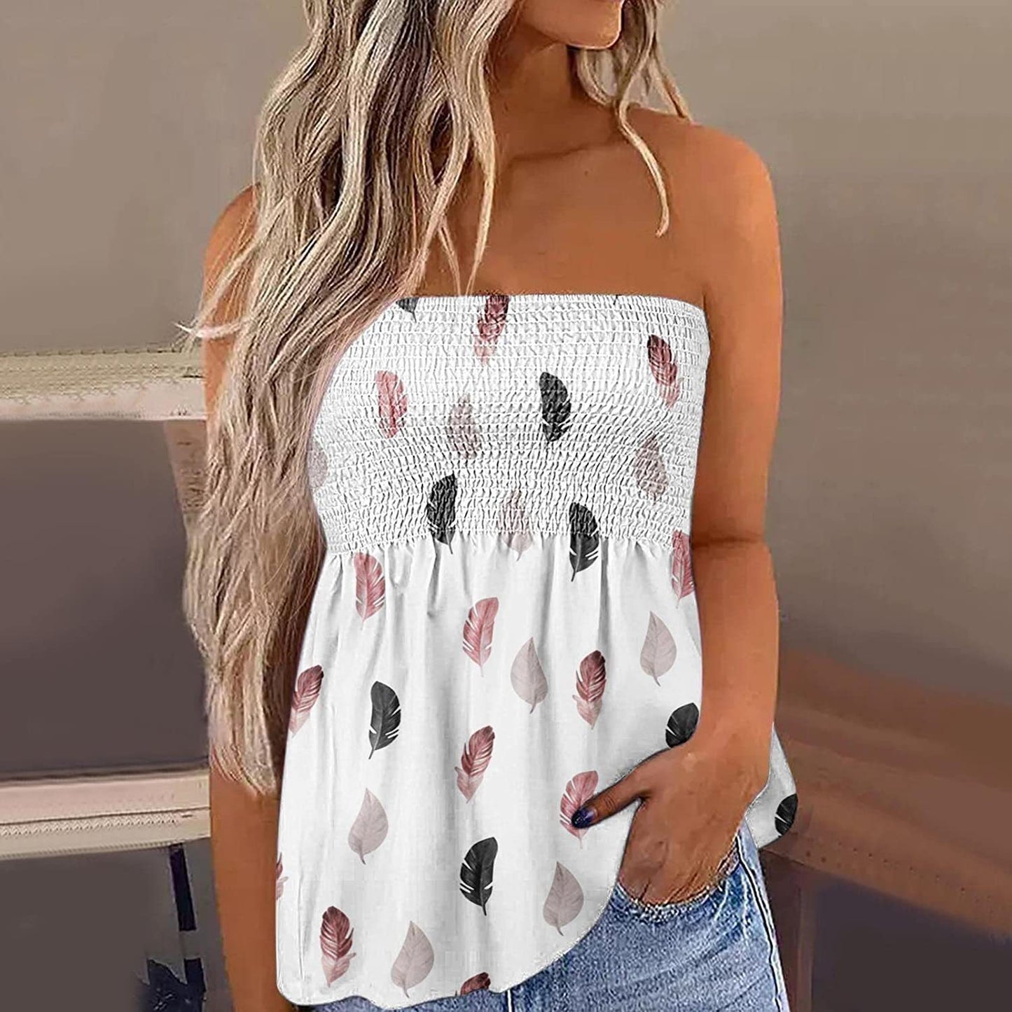 Sexy Fashion Off-the-shoulder Short Tube Top