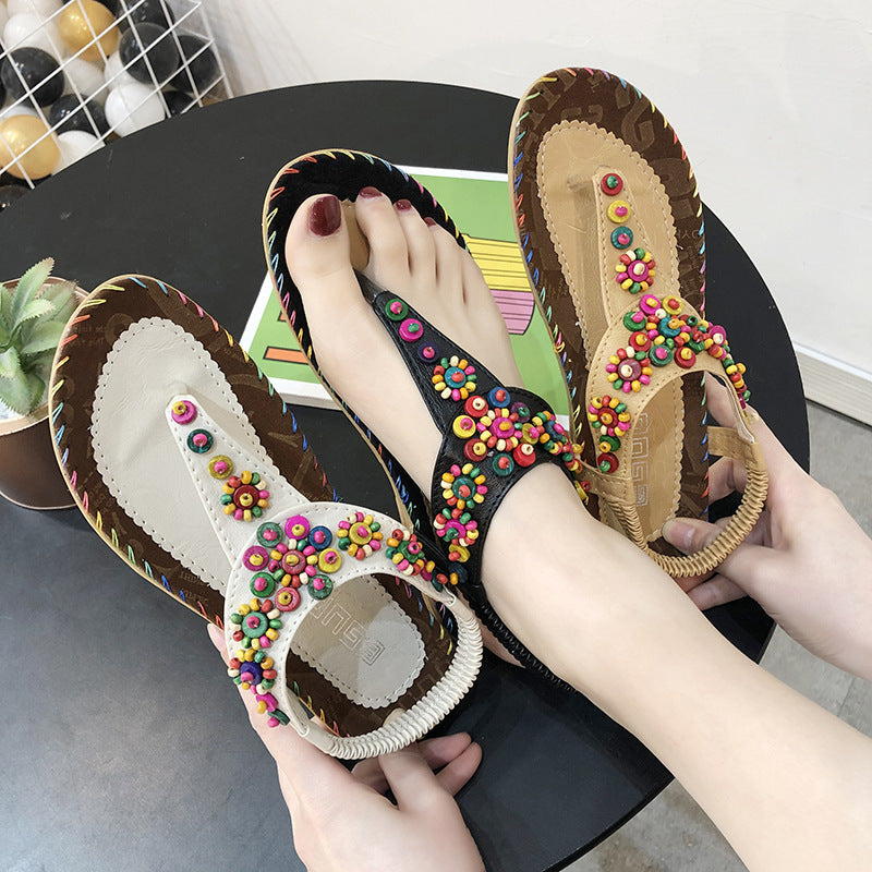 Sandals Women's Beaded Beach Shoes