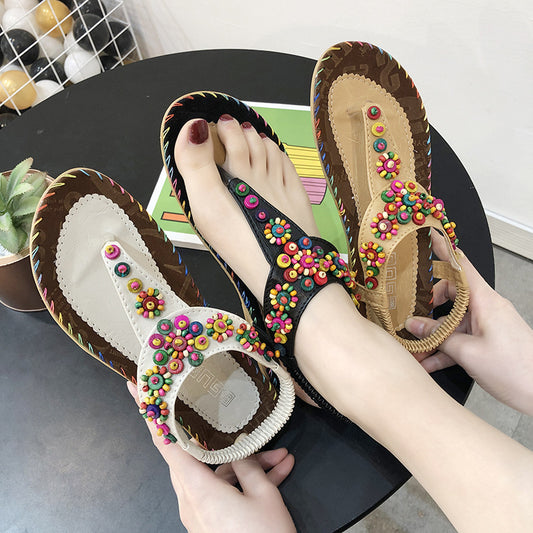 Sandals Women's Beaded Beach Shoes