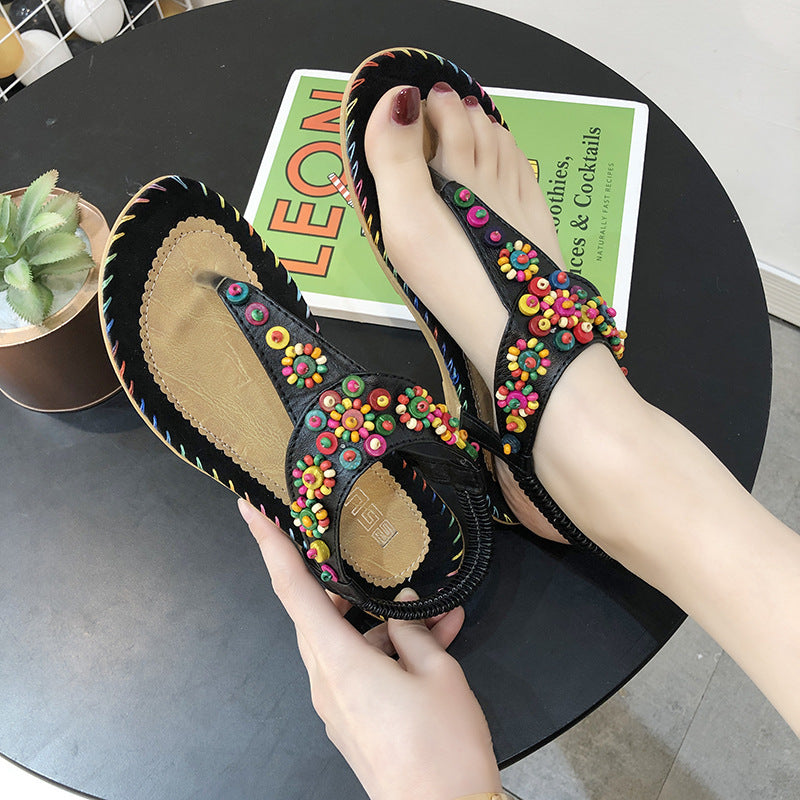 Sandals Women's Beaded Beach Shoes