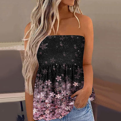 Sexy Fashion Off-the-shoulder Short Tube Top