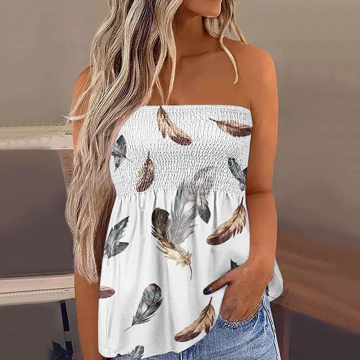 Sexy Fashion Off-the-shoulder Short Tube Top