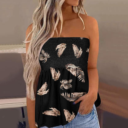 Sexy Fashion Off-the-shoulder Short Tube Top