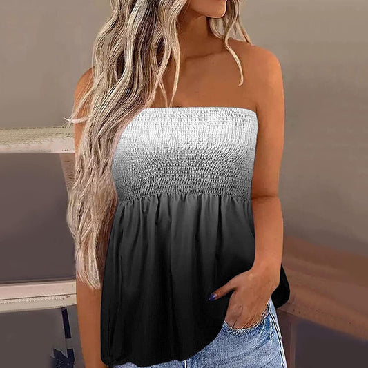 Sexy Fashion Off-the-shoulder Short Tube Top